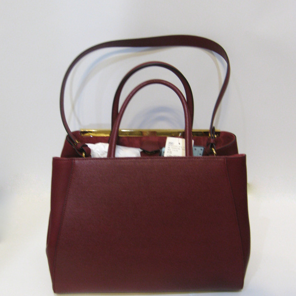 Fendi Bag NWT Scarlet Calfskin Leather Medium Bag - Picture 8 of 8